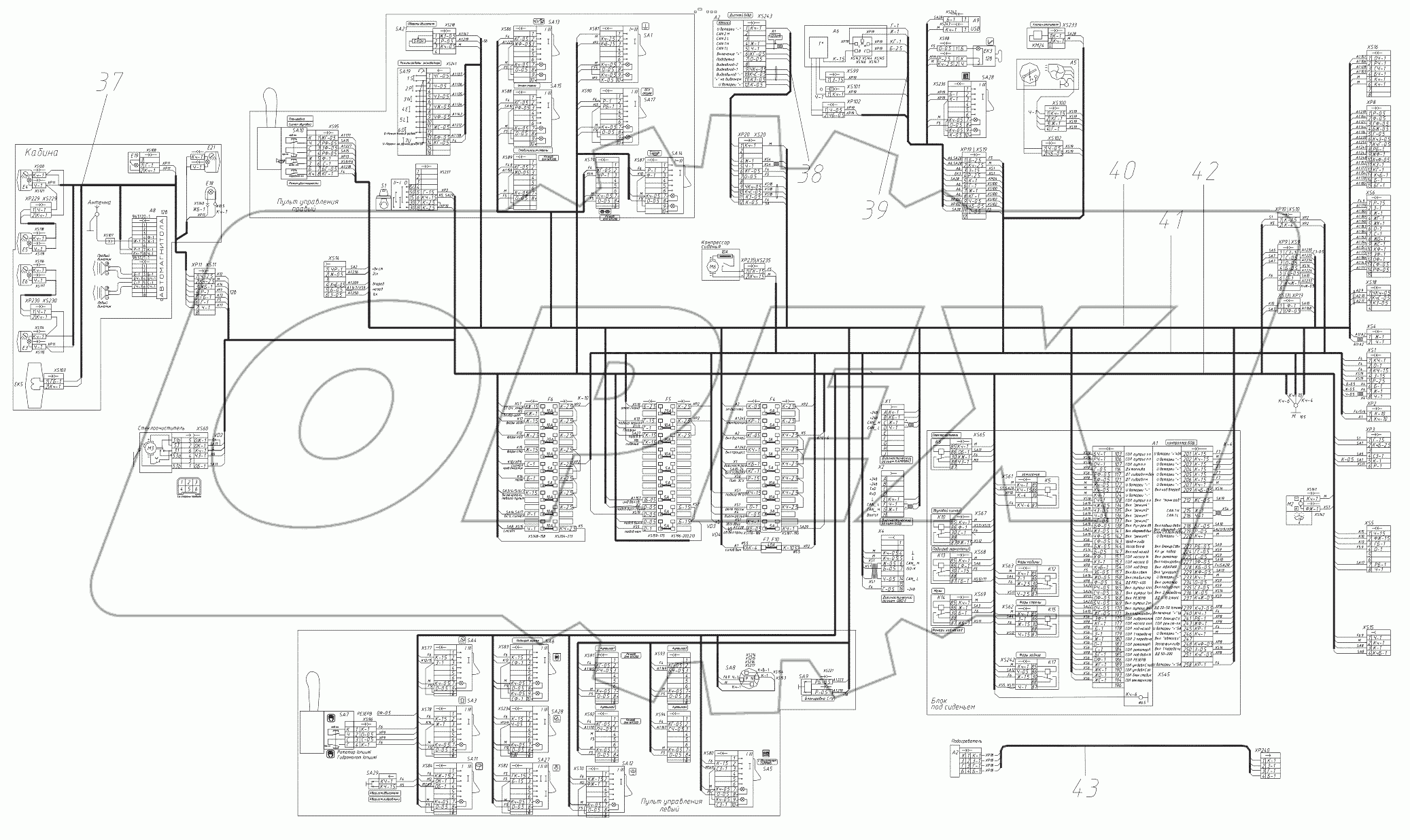  Электроуправление в кабине