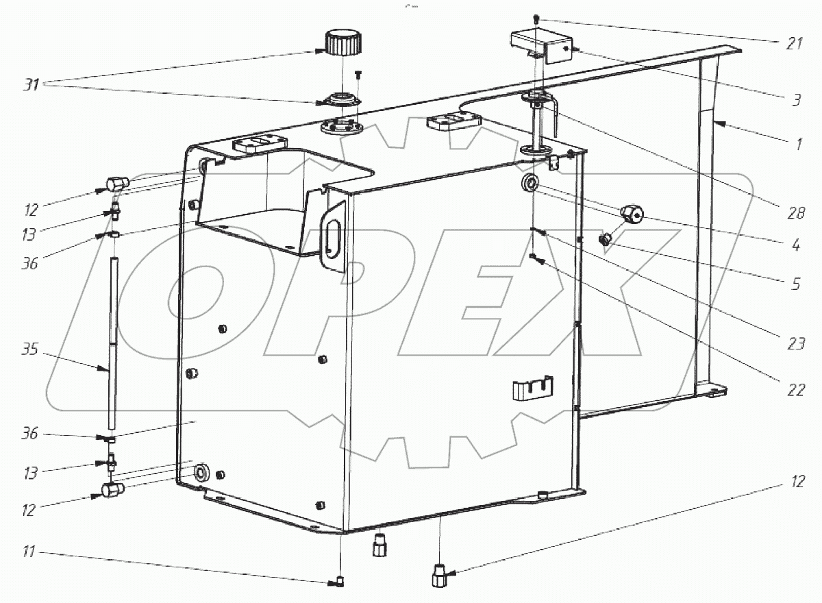  Бак топливный