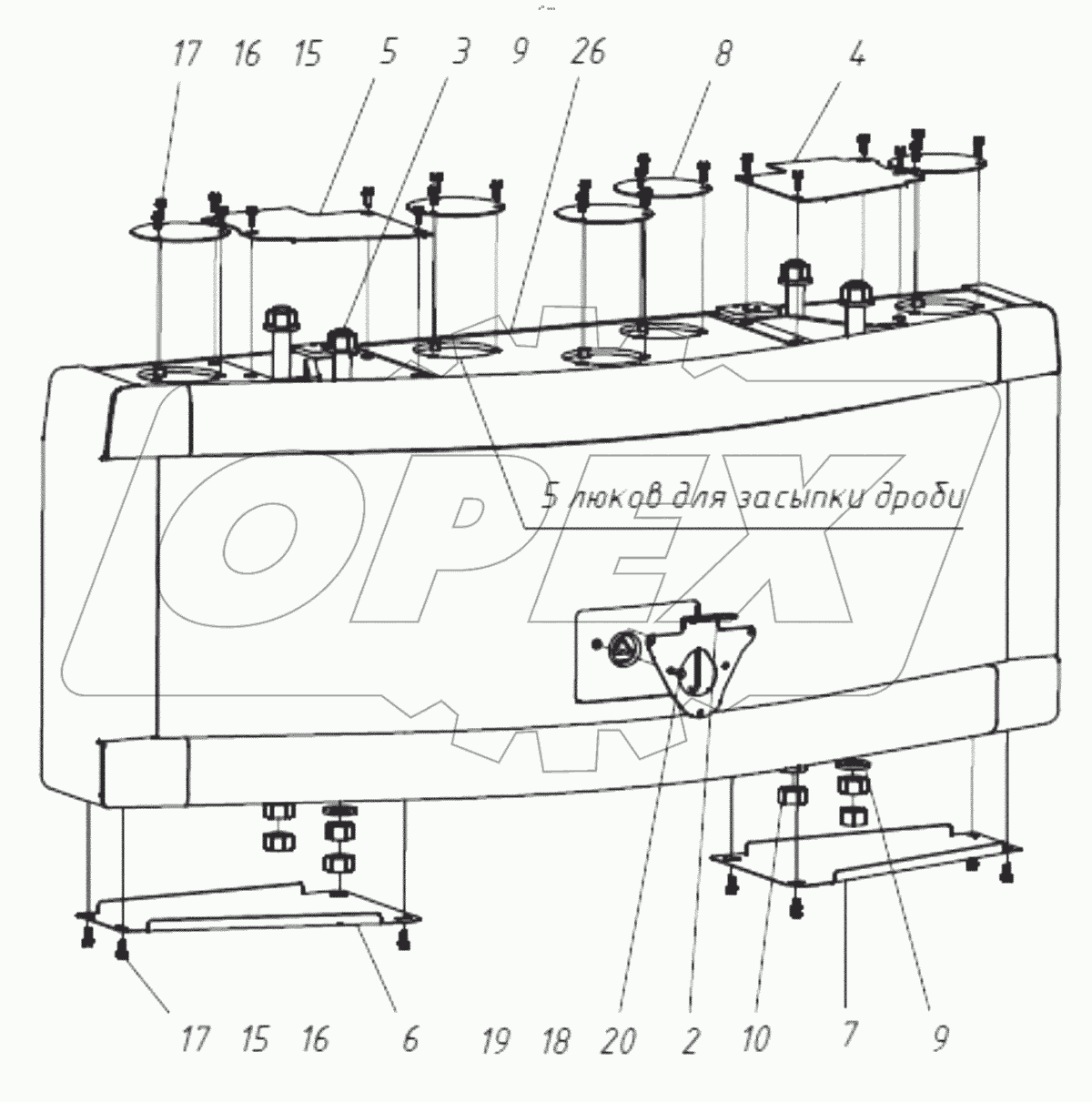  Установка противовеса