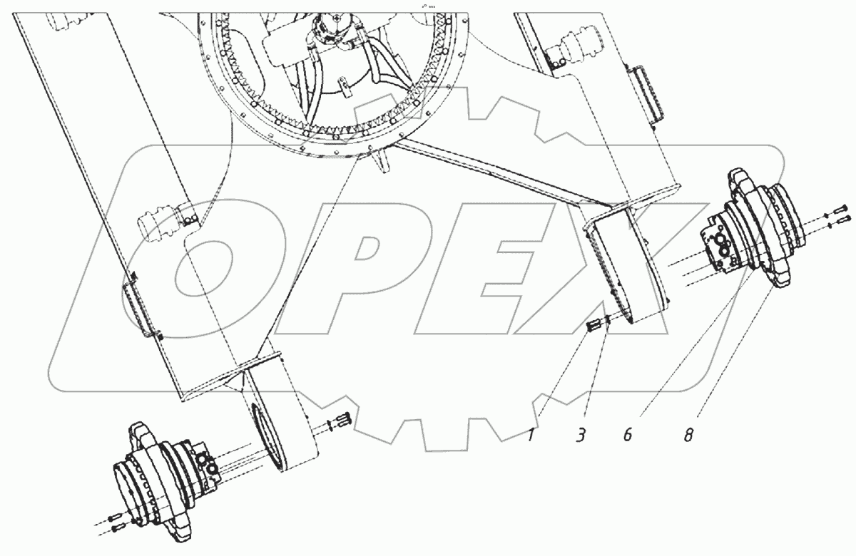  Установка приводов хода