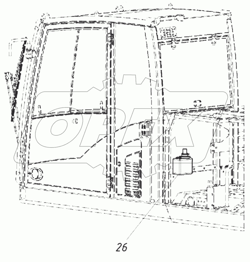  Установка стеклоочистителя