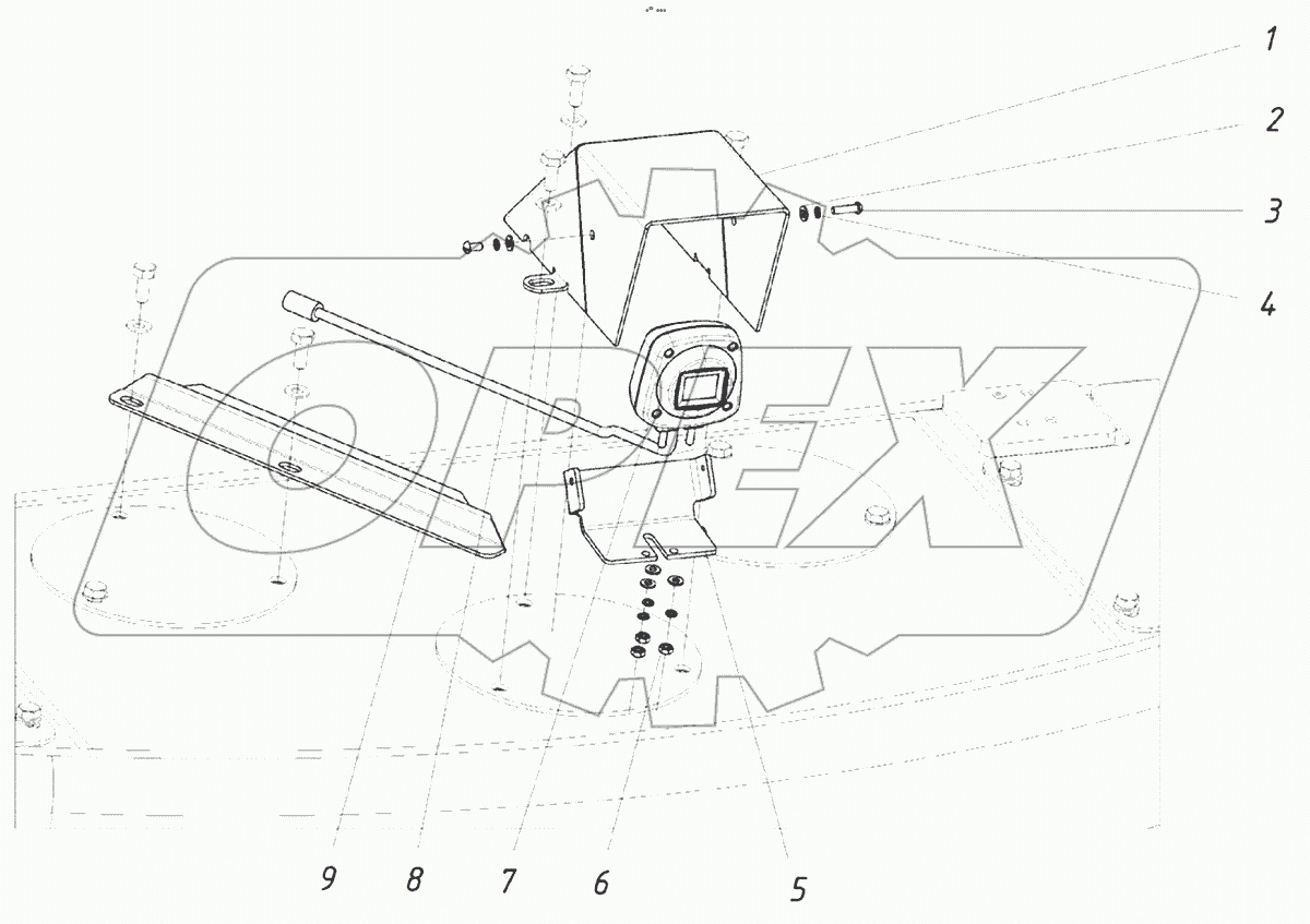  Установка камеры заднего вида и фары на противовес