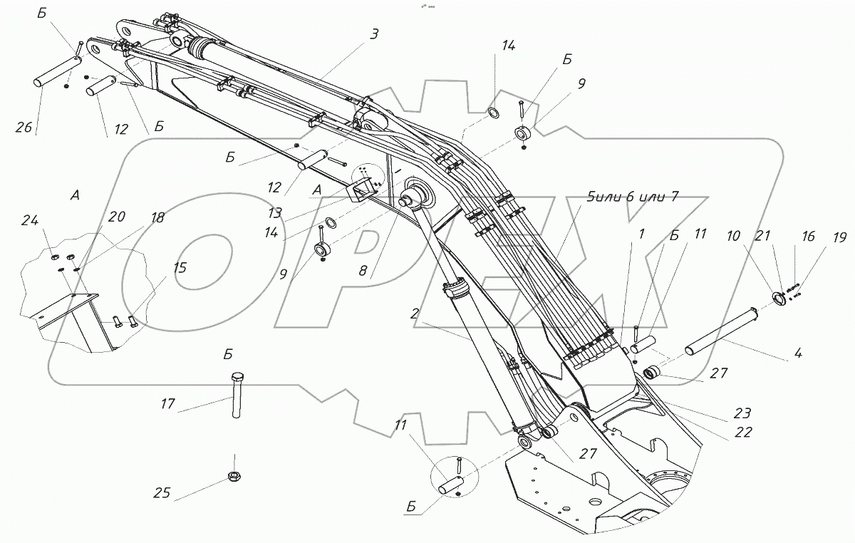  Установка рабочего оборудования
