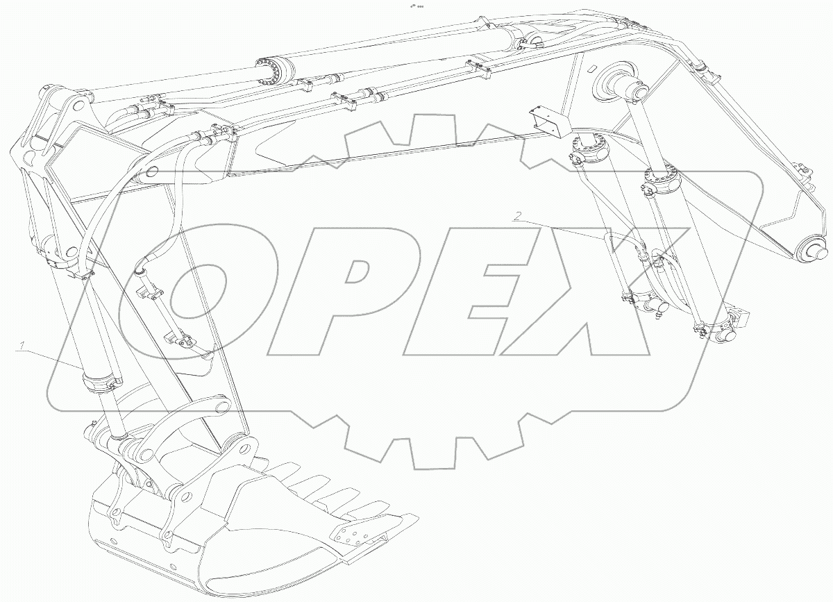  Исполнения рабочего оборудования TX-210