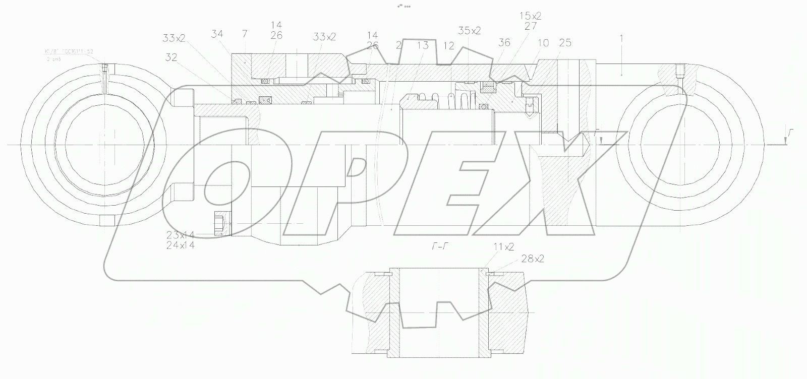  Гидроцилиндр стрелы