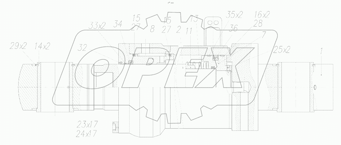  Гидроцилиндр рукояти