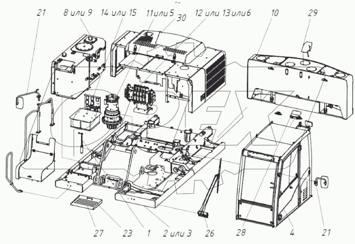  Платформа поворотная с механизмами
