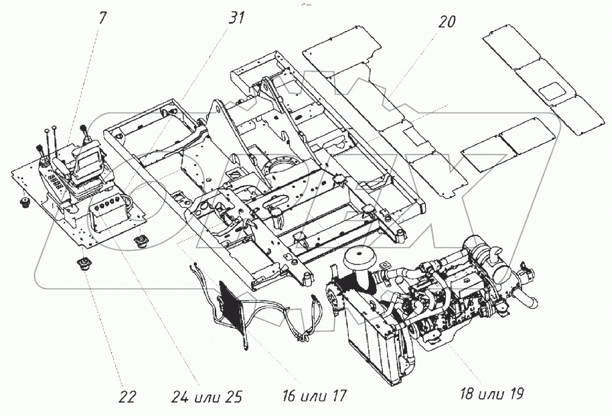  Платформа поворотная с механизмами