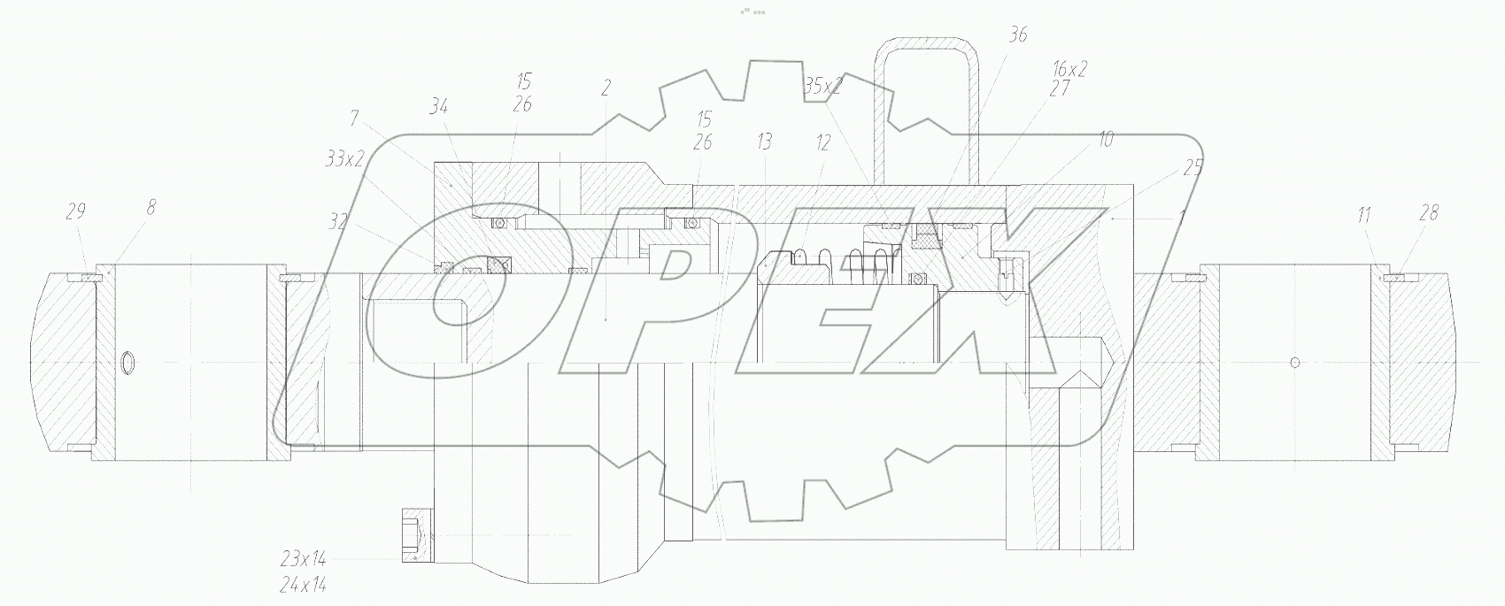  Гидроцилиндр ковша