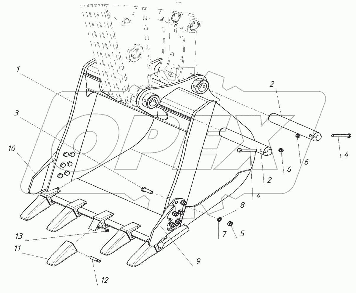  Установка ковша
