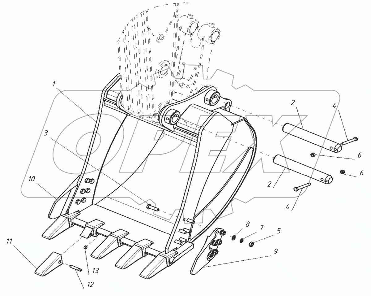  Установка ковша