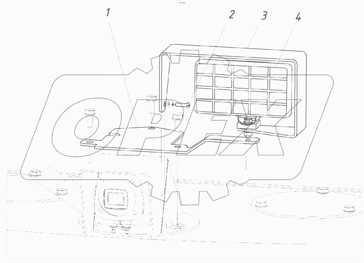 Установка фары на противовес