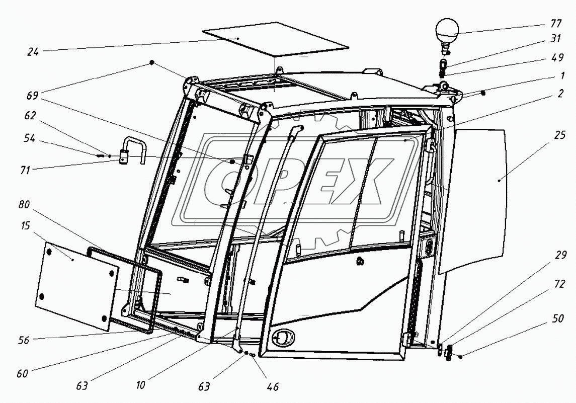 272020100000 00 Кабина в сборе 1