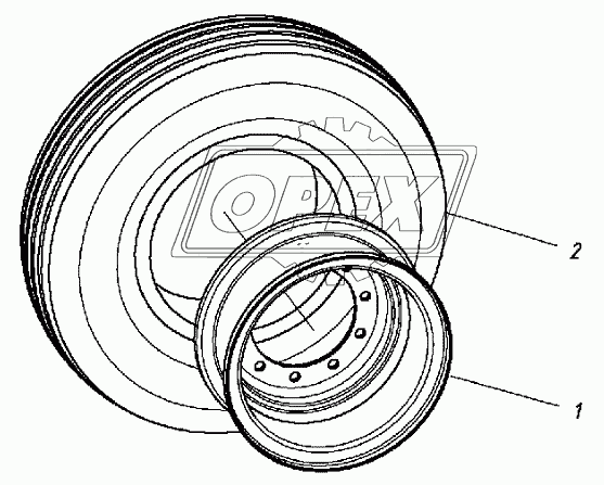 320105000100 00 Колесо с шиной