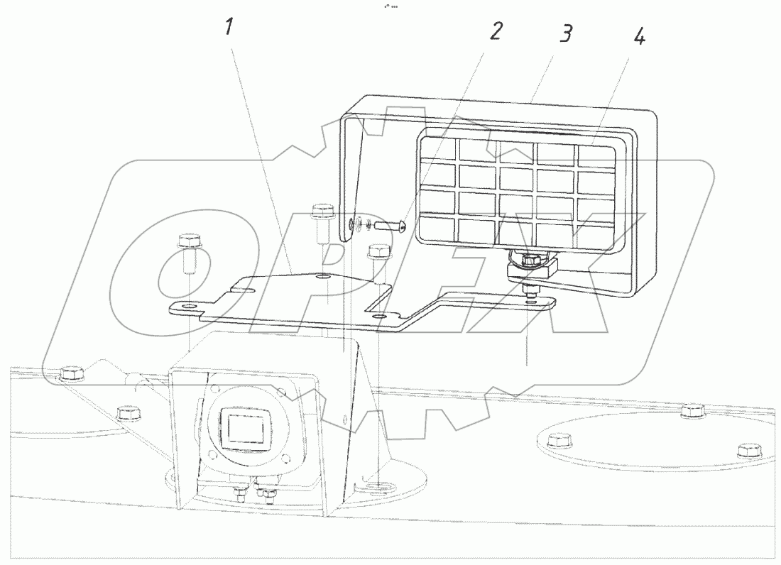  Установка фары на противовес