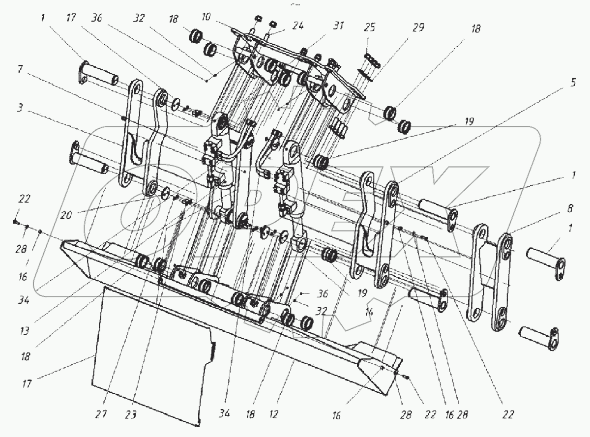  Установка отвала