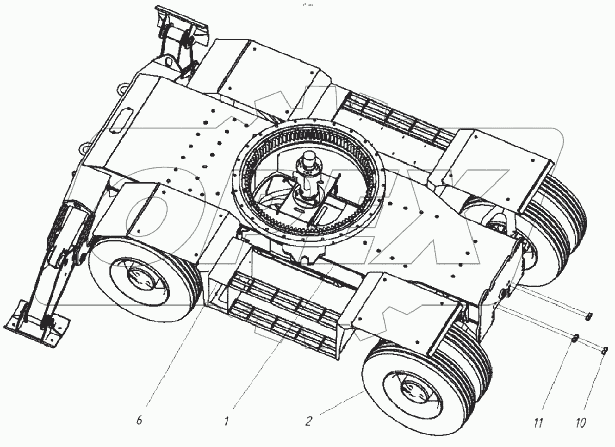  Ходовая тележка в сборе