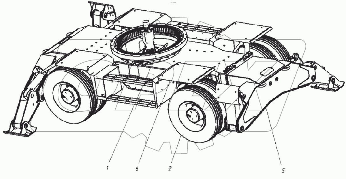  Ходовая тележка в сборе