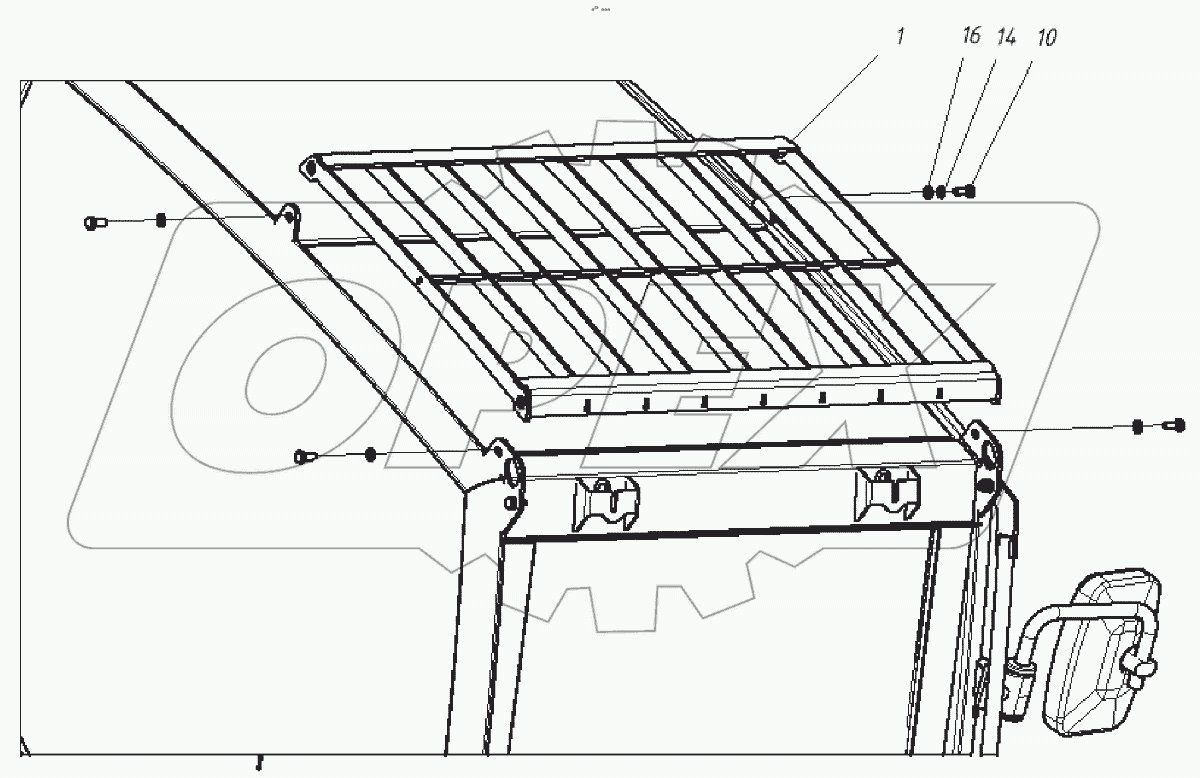  Установка верхней решетки