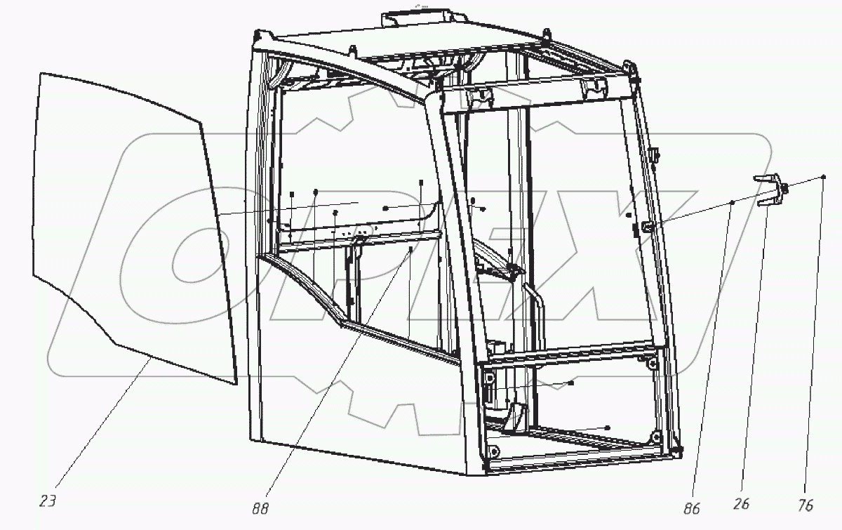  Кабина в сборе