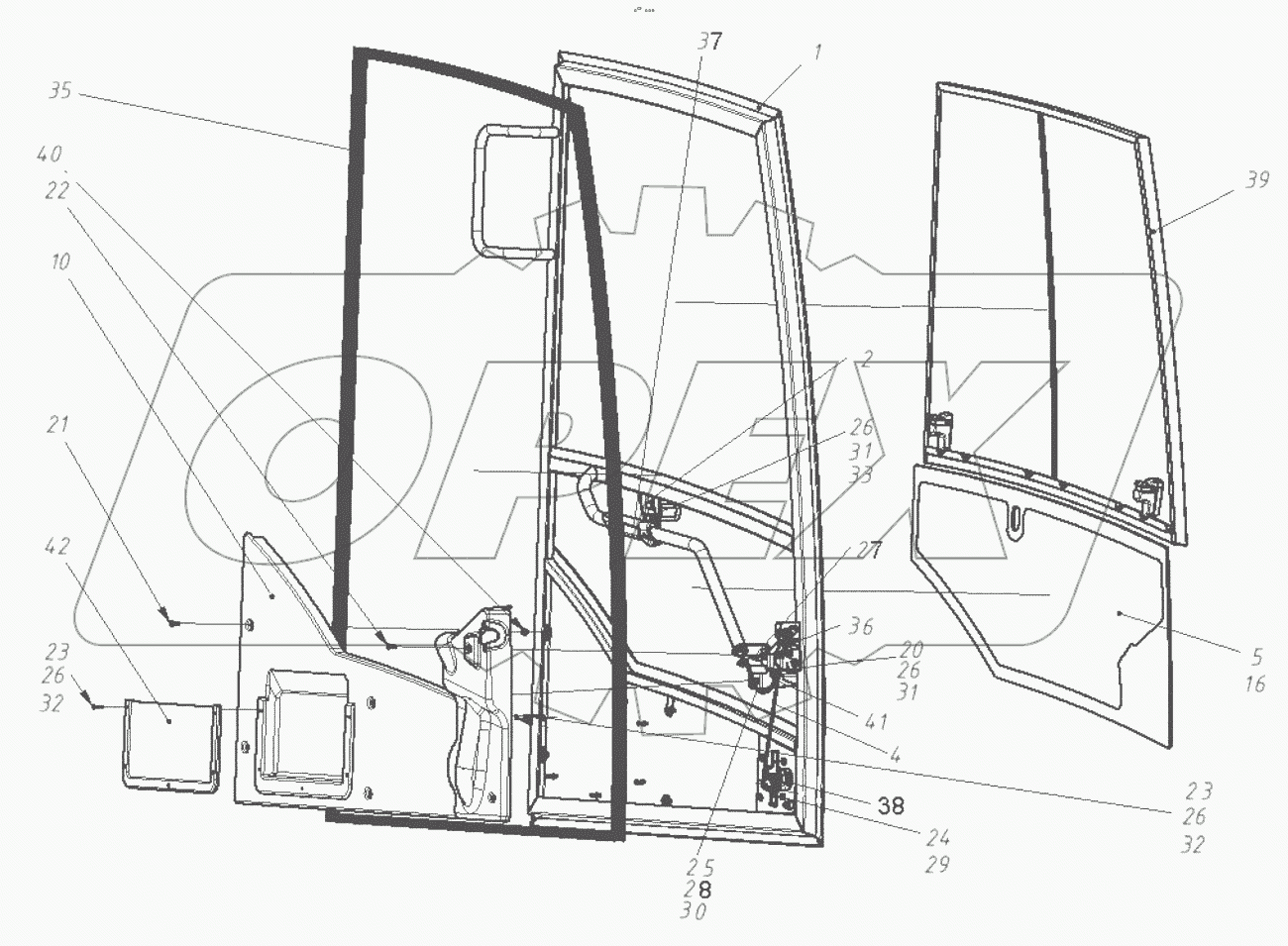  Дверь в сборе
