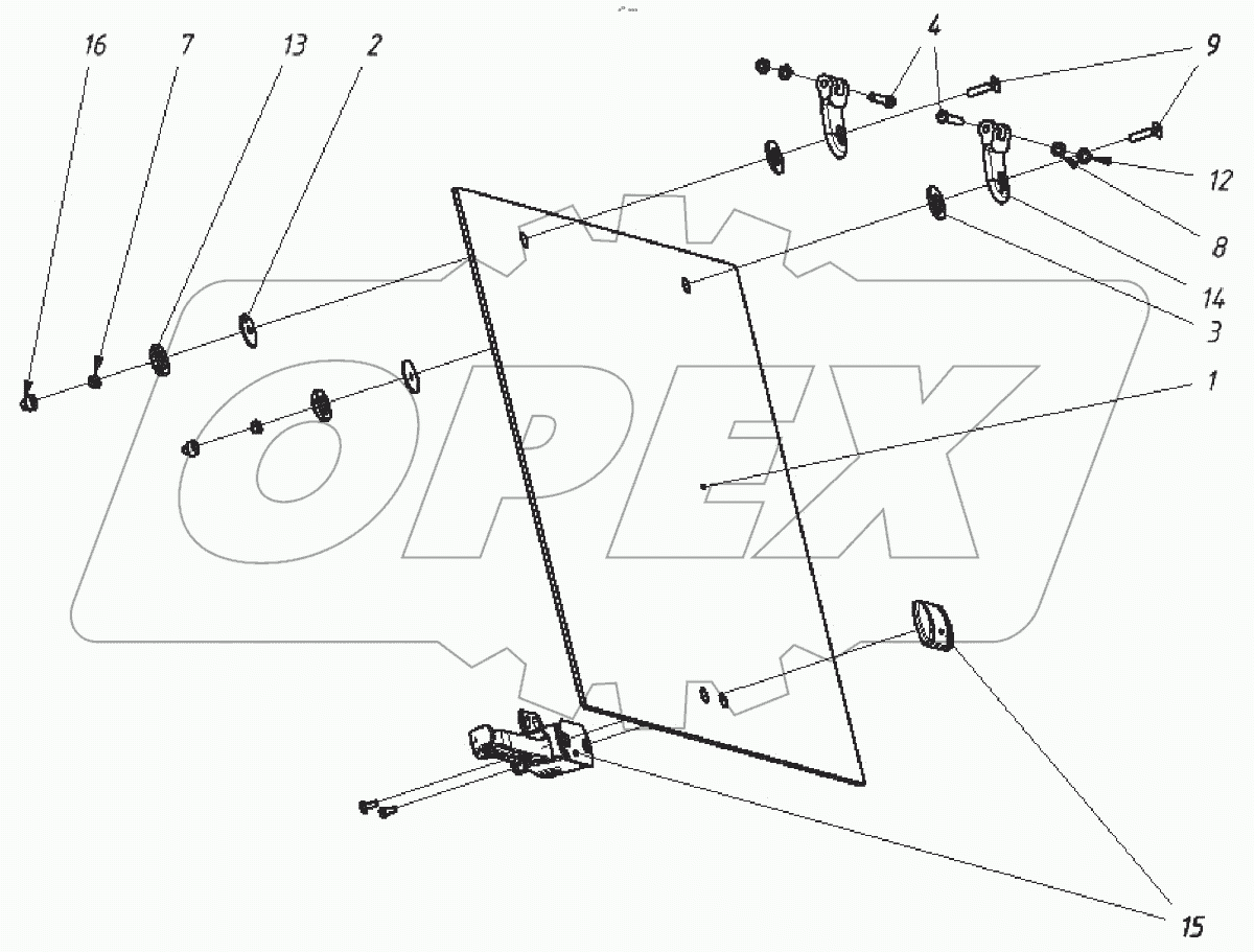  Форточка задняя