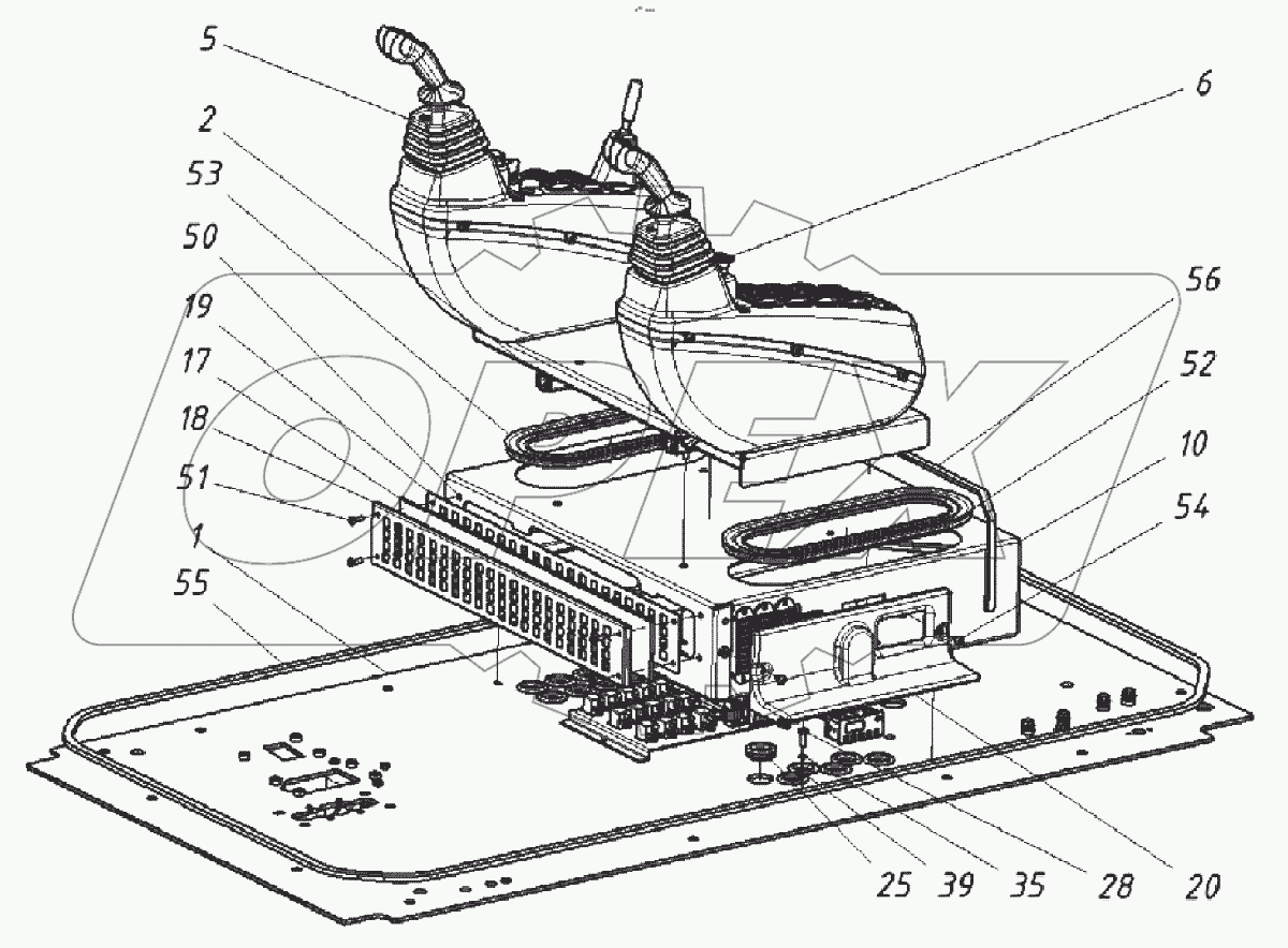  Пост управления экскаватором