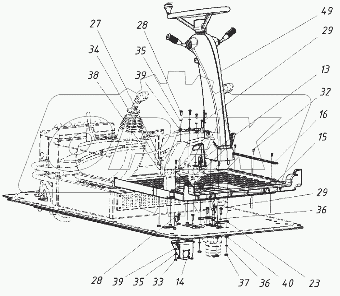 Пост управления экскаватором
