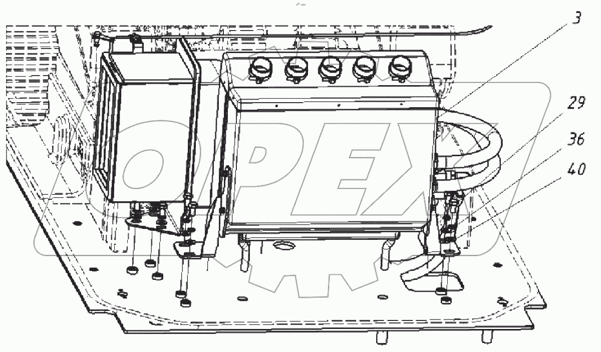  Пост управления экскаватором