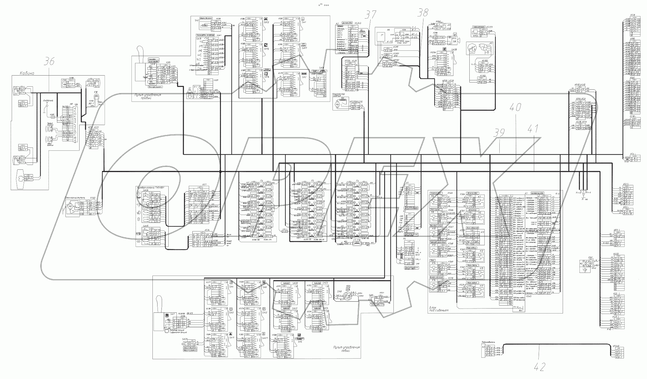  Электроуправление в кабине