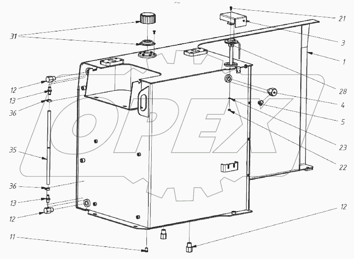  Бак топливный