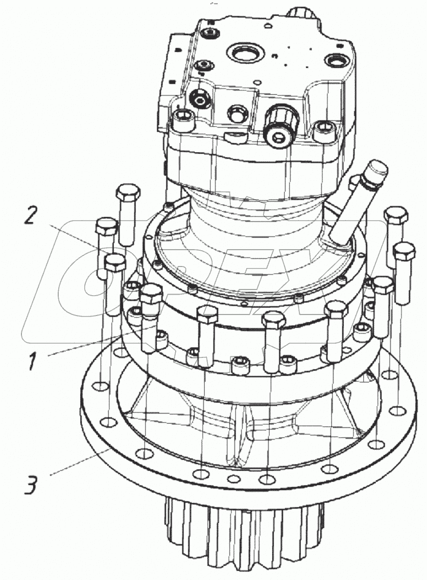  Установка механизма поворота