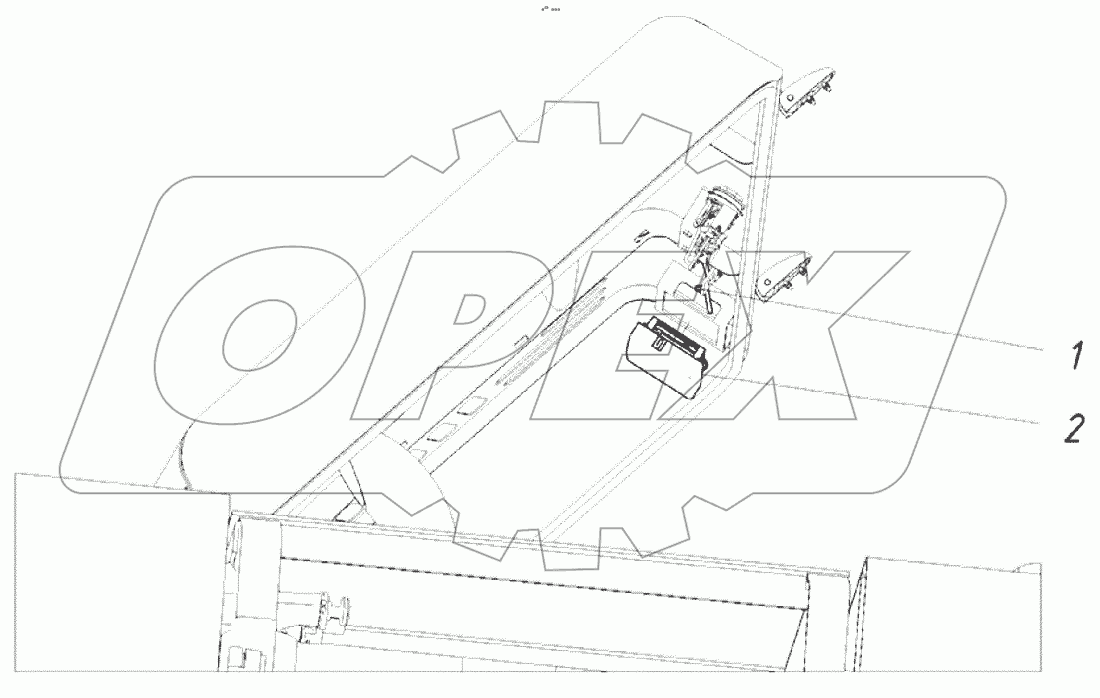  Плафон капота