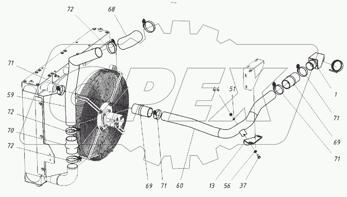  Патрубки интеркулера