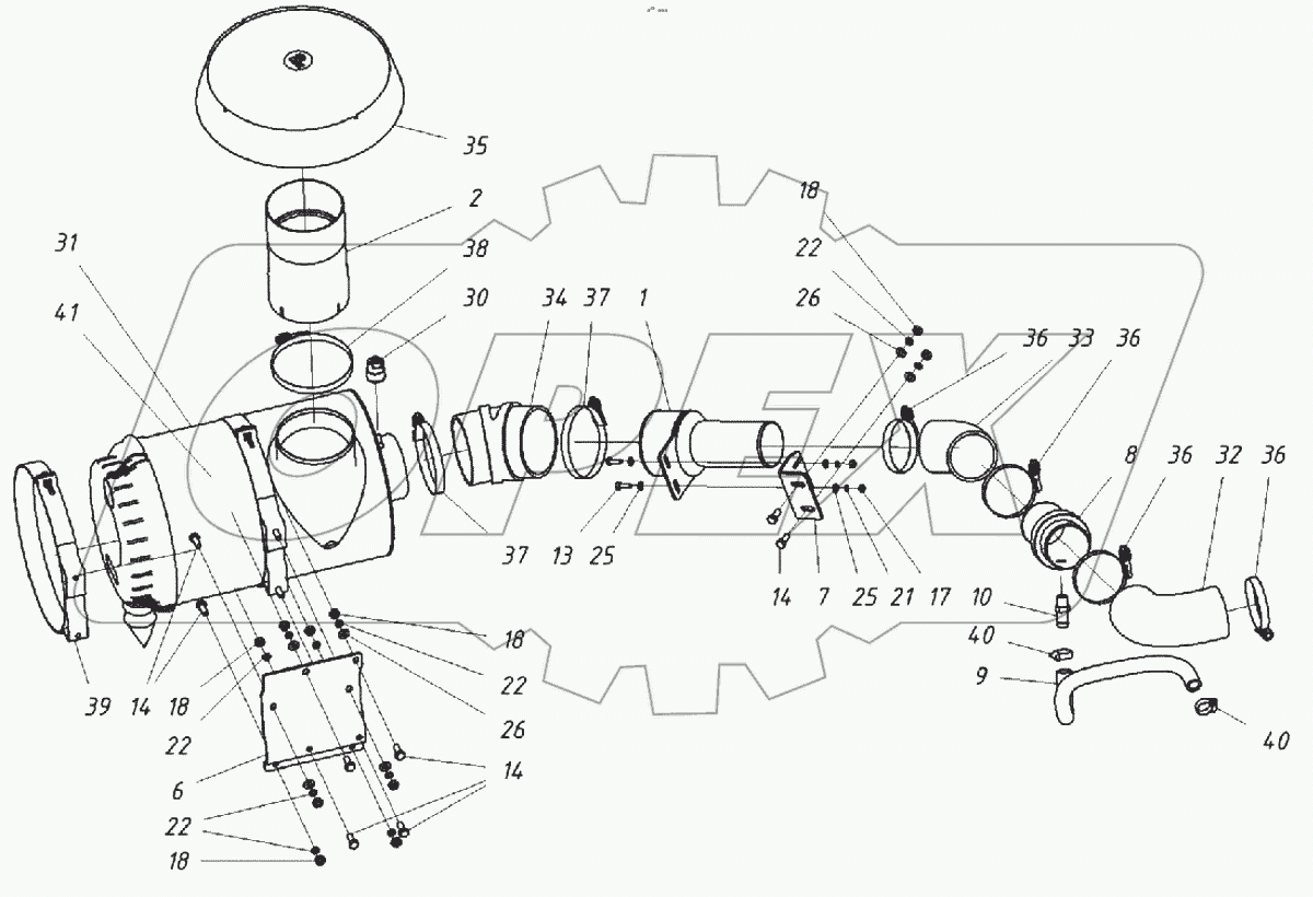  Установка воздухоочистителя
