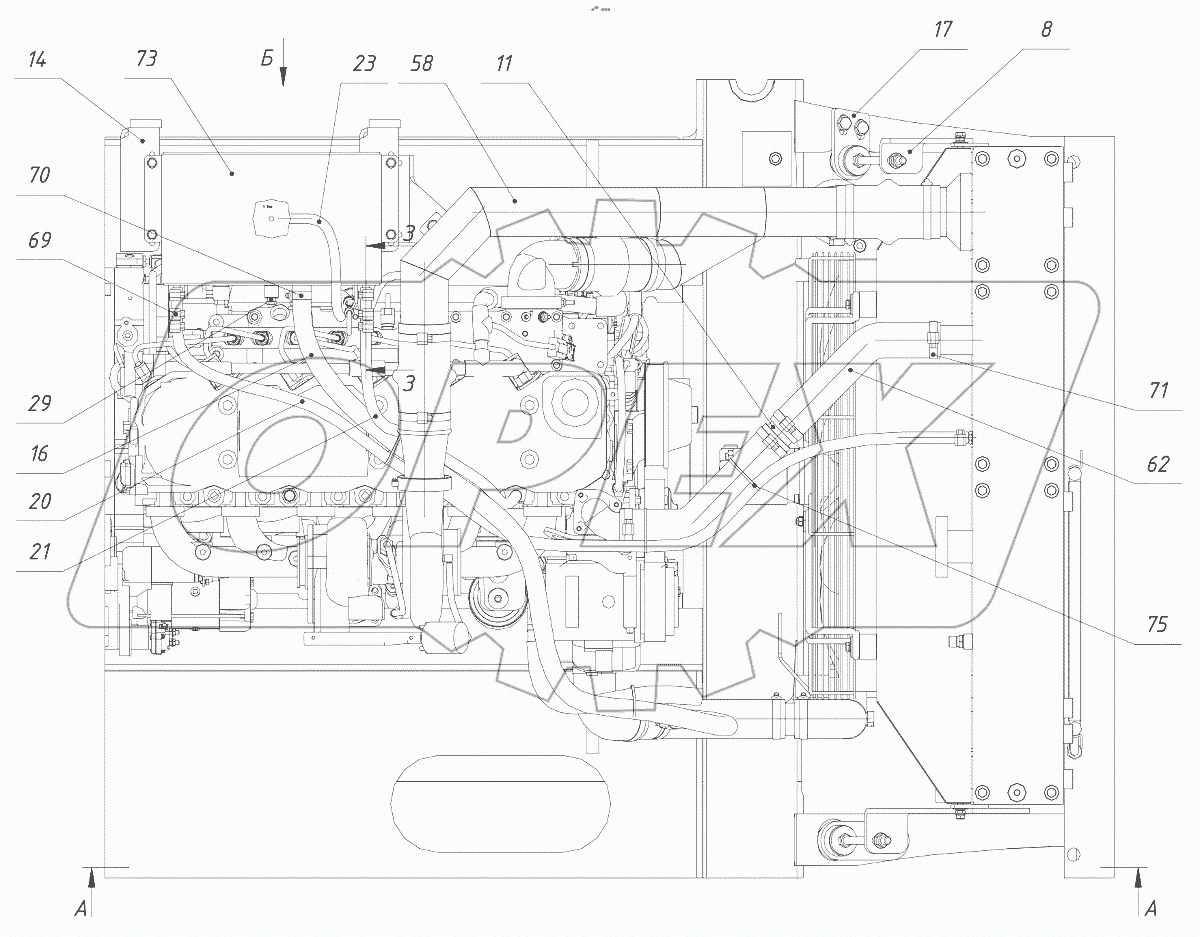  Установка радиатора