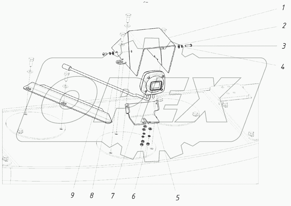  Установка камеры заднего вида и фары на противовес