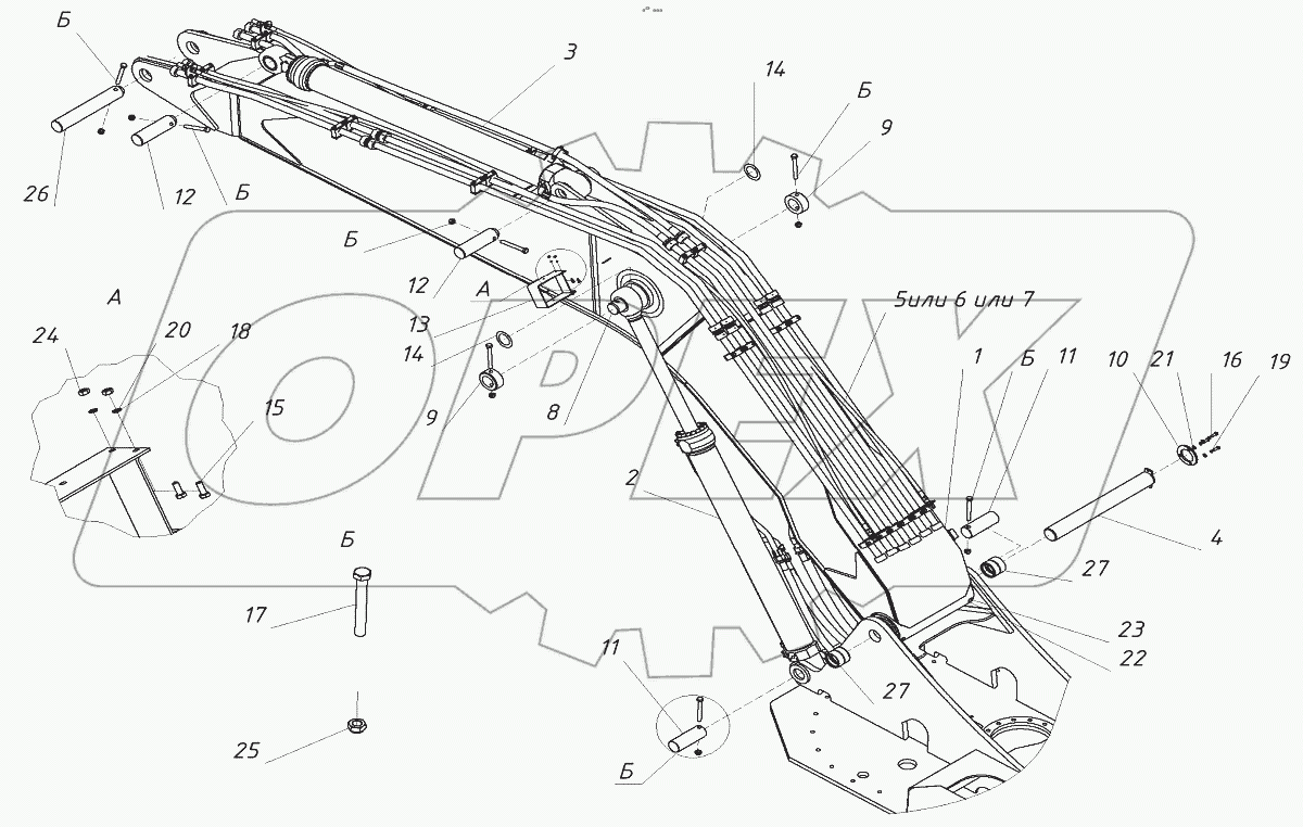  Установка рабочего оборудования