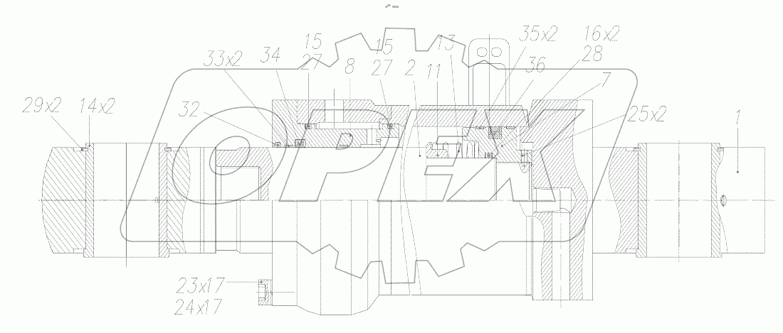  Гидроцилиндр рукояти