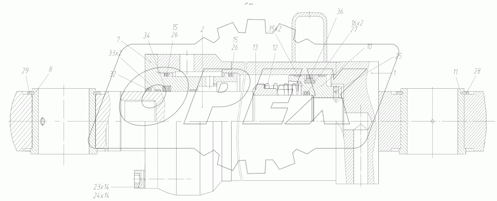  Гидроцилиндр ковша