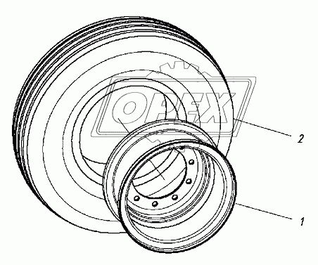 320105000100 00 Колесо с шиной