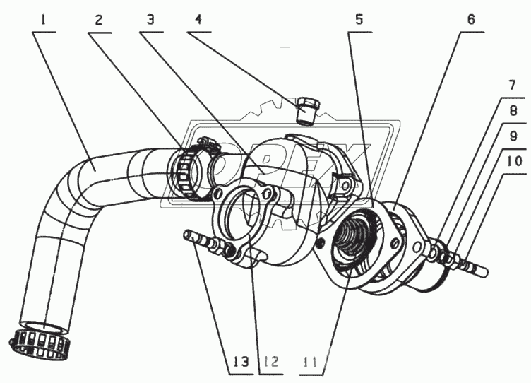 D08D1-1306000/06 Термостат в сборе