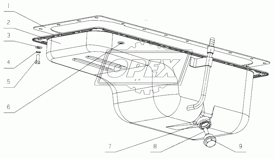 D0899-1009000 Масляный поддон в сборе