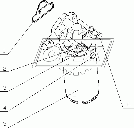 B8800-1012000 Масляный фильтр в сборе