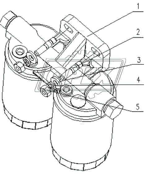 D0801-1105000A Топливный фильтр в сборе