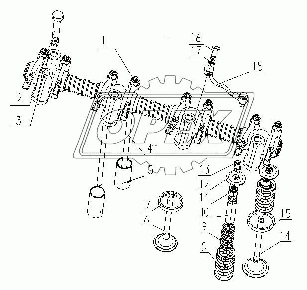 D30-1007000A Кулак клапана в сборе