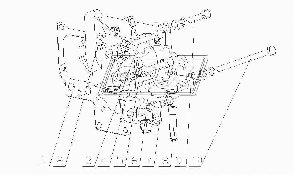 D0801-1013000 Маслоохладитель в сборе