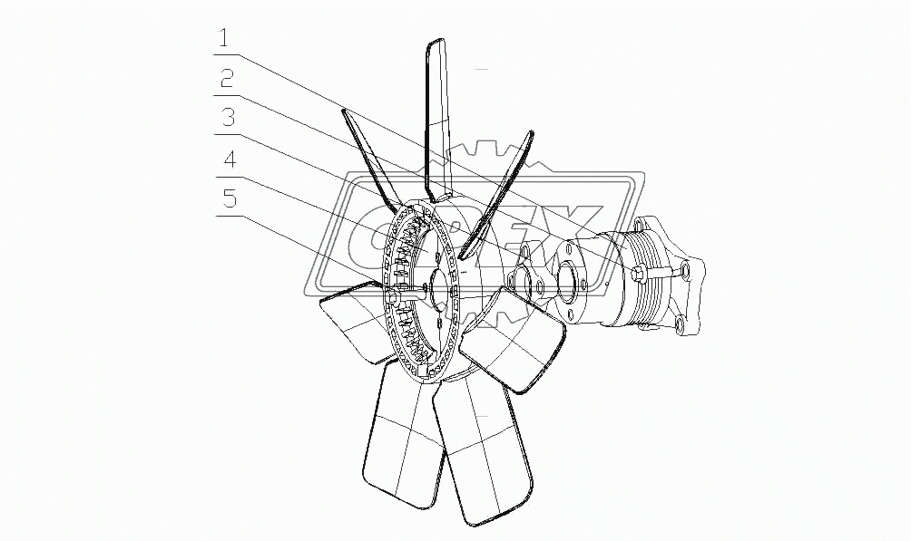 D12F5-1308000 Вентилятор в сборе