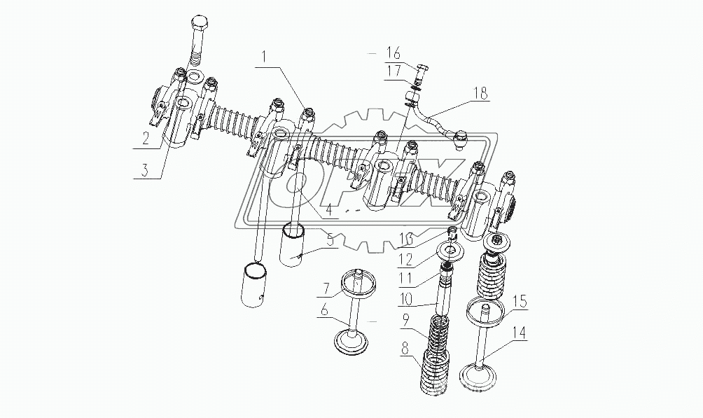 D30-1007000A Кулак клапана в сборе