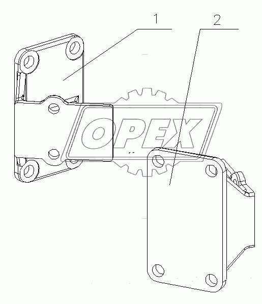 D010A-1001000 Подвеска двигателя в сборе